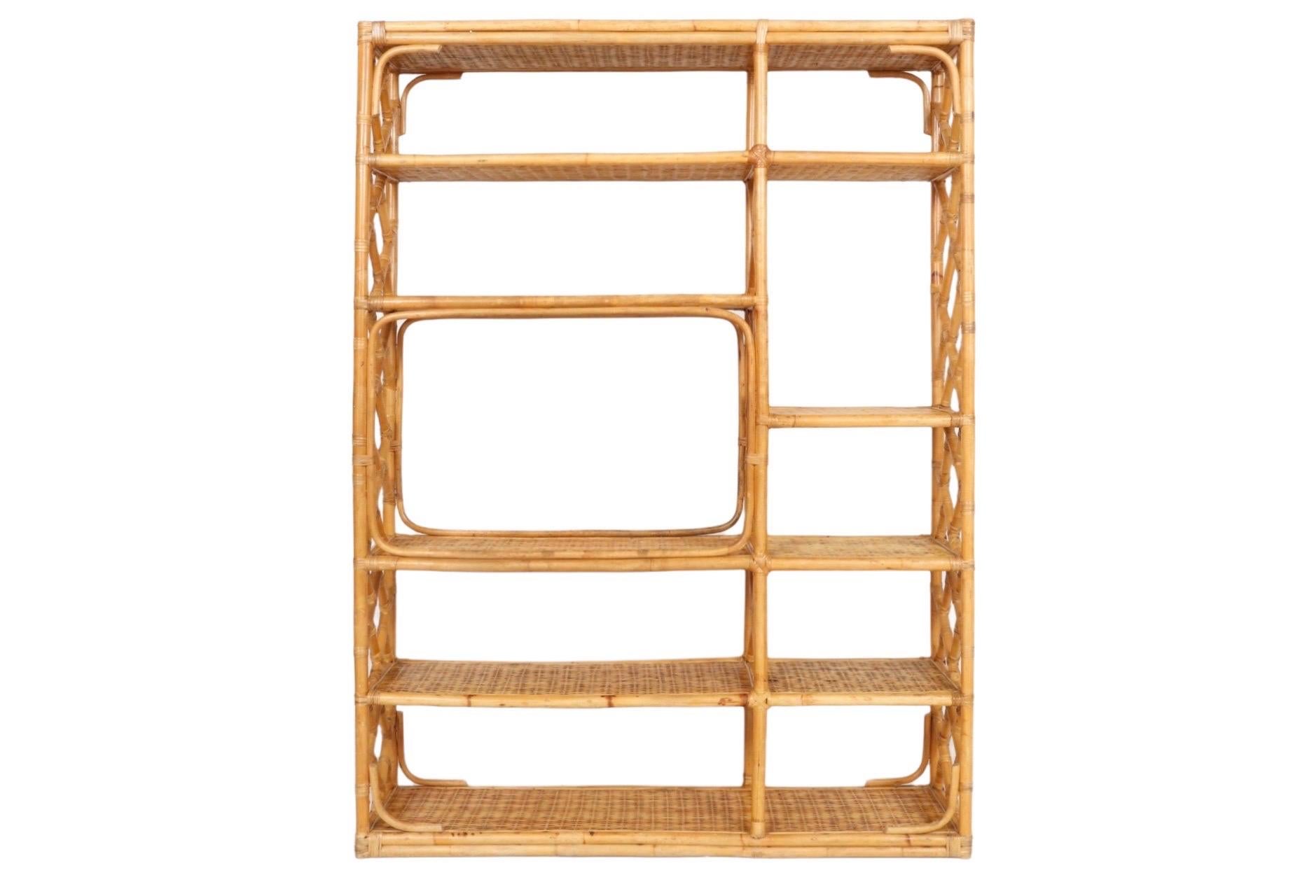 Bohemian Bamboo & Rattan Étagère