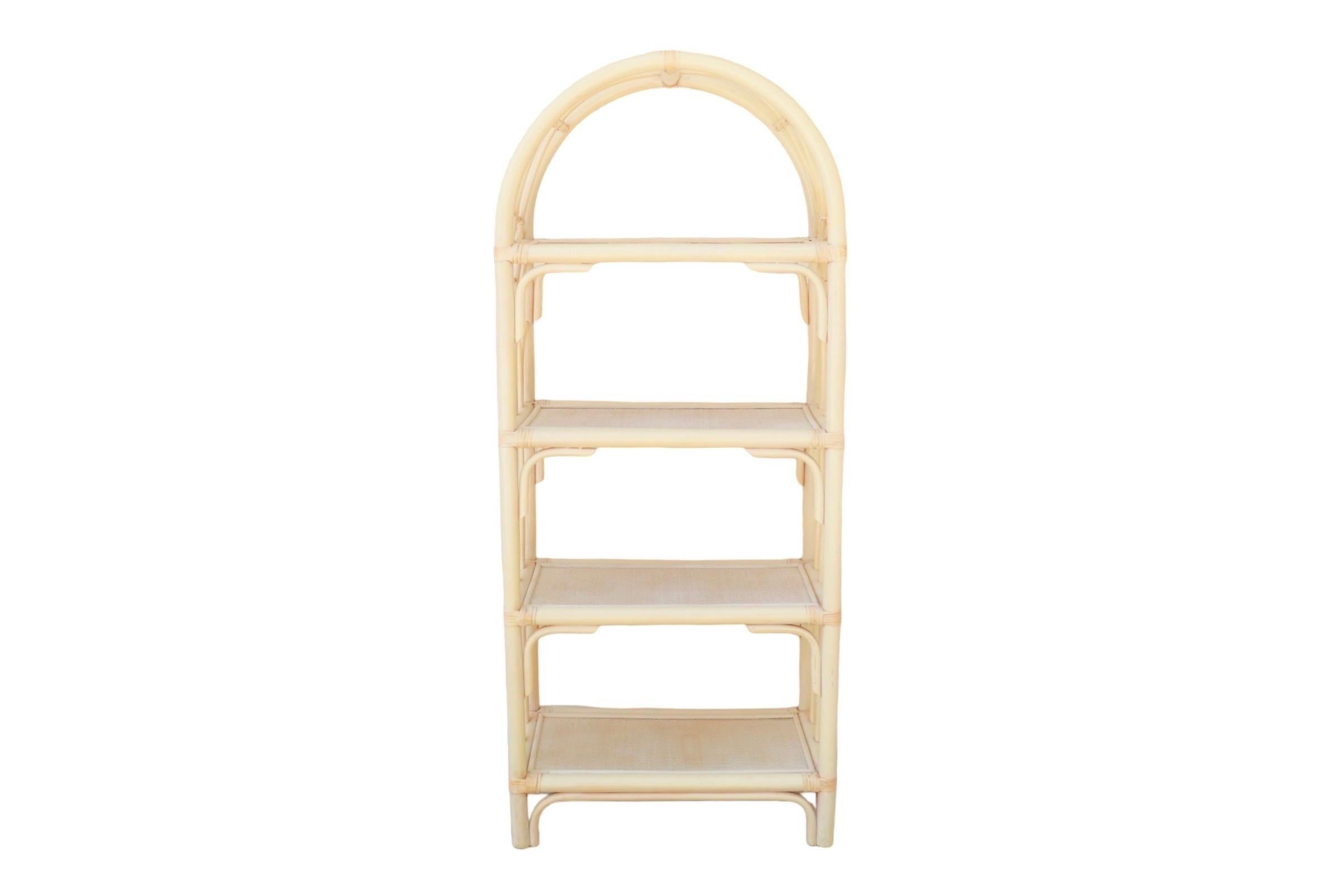 Bamboo & Rattan Etagere For Sale 1
