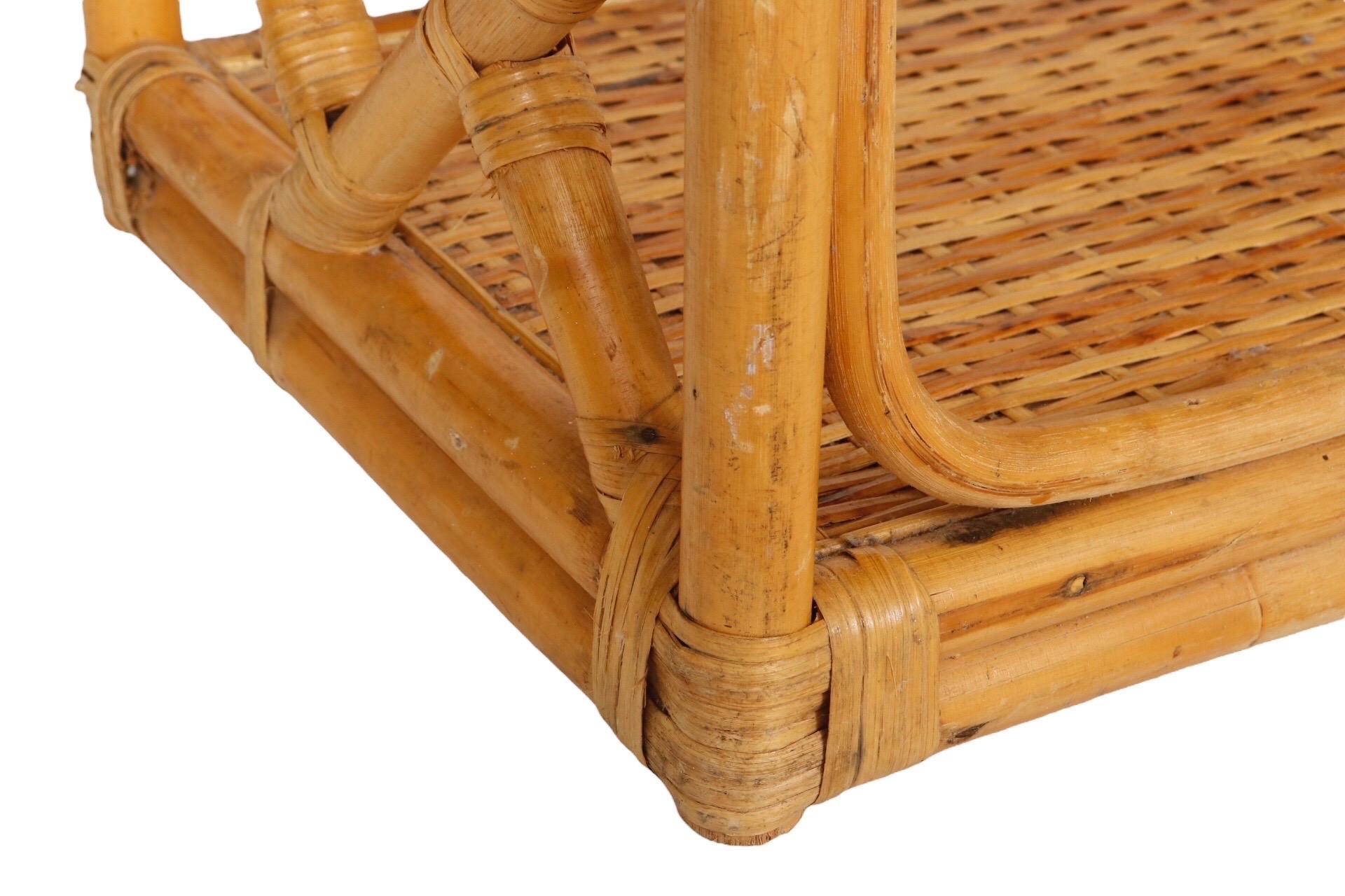 Bamboo & Rattan Étagère 2