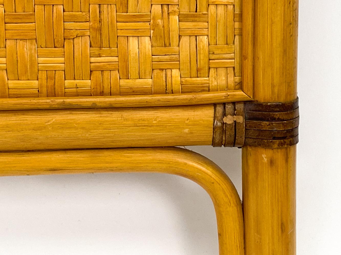 Tête de lit et pied de lit en bambou et rotin par Dux of Sweden en vente 5