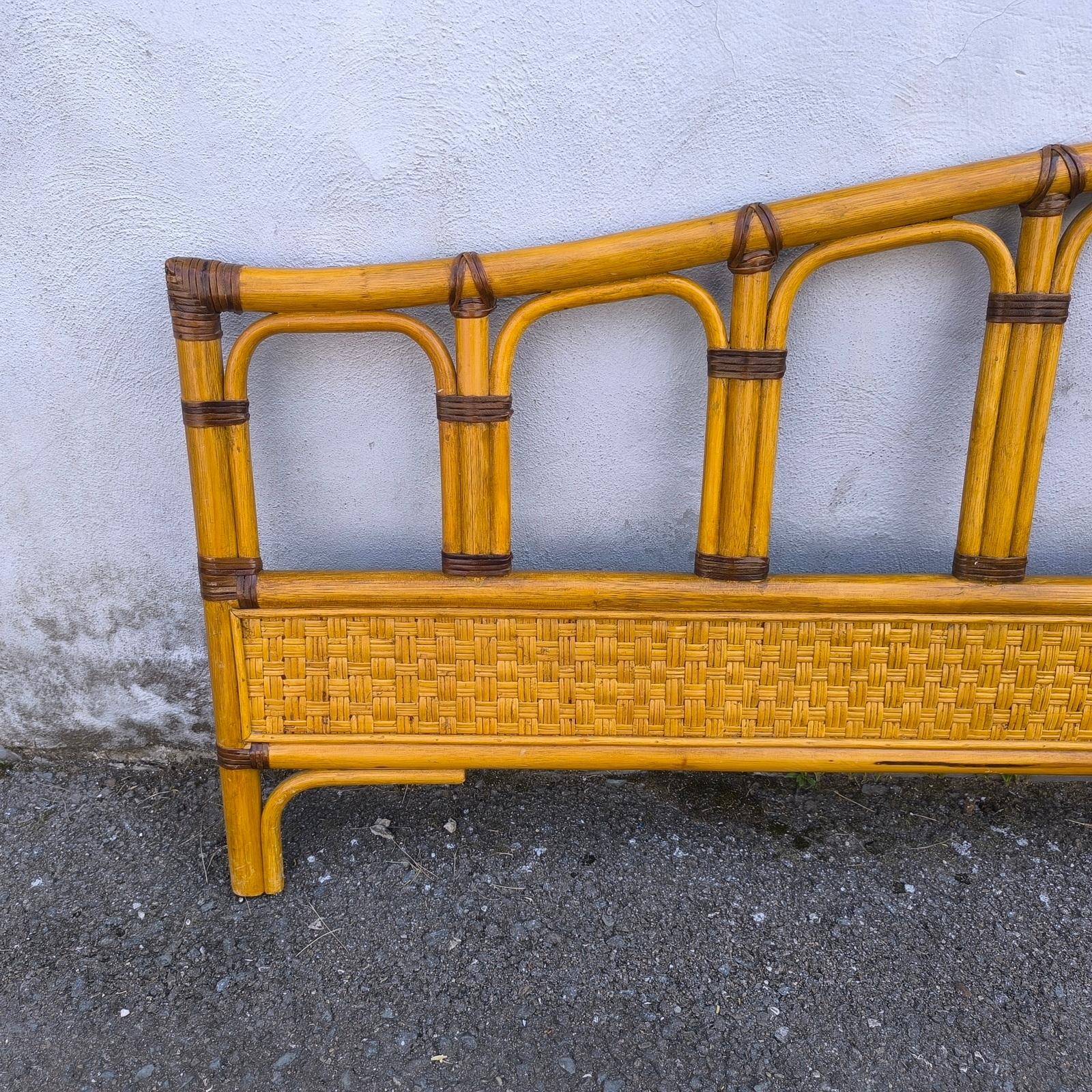 Cabecero y piecero de ratán bambú by Dux of Sweden en venta 5