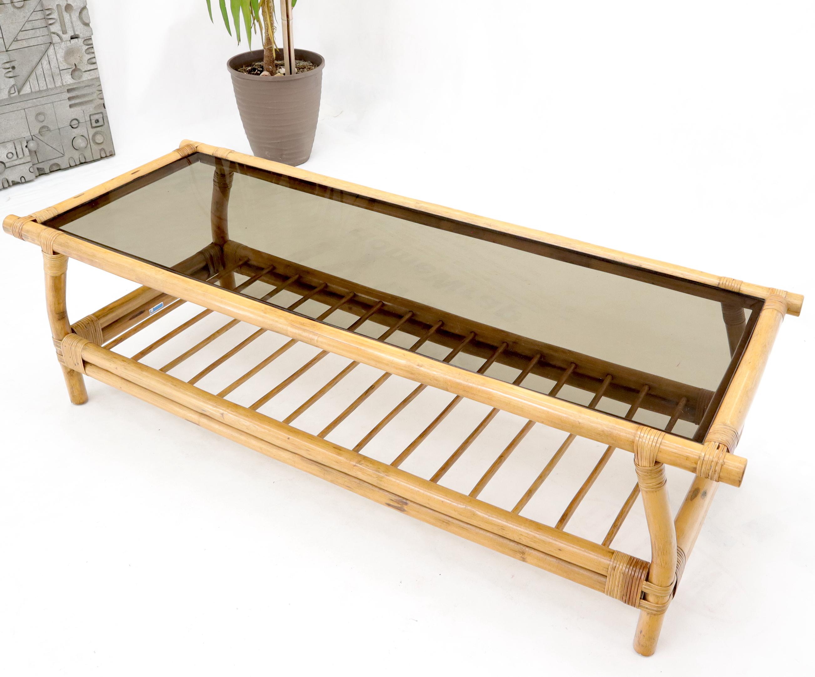 rectangular bamboo coffee table