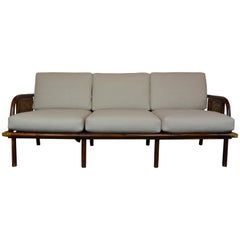 Bamboo Rattan Sofa by Ficks Reed, circa 1950