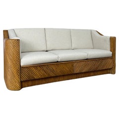 Vintage Bamboo Rattan Sofa