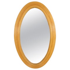 Bamboo Reed Oval Mirror