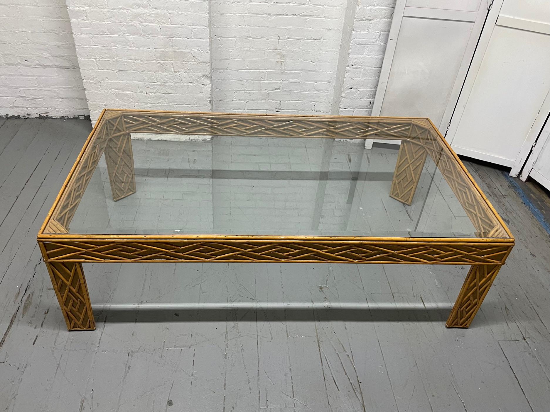 Table basse en verre Bambou & Reitan en vente 1