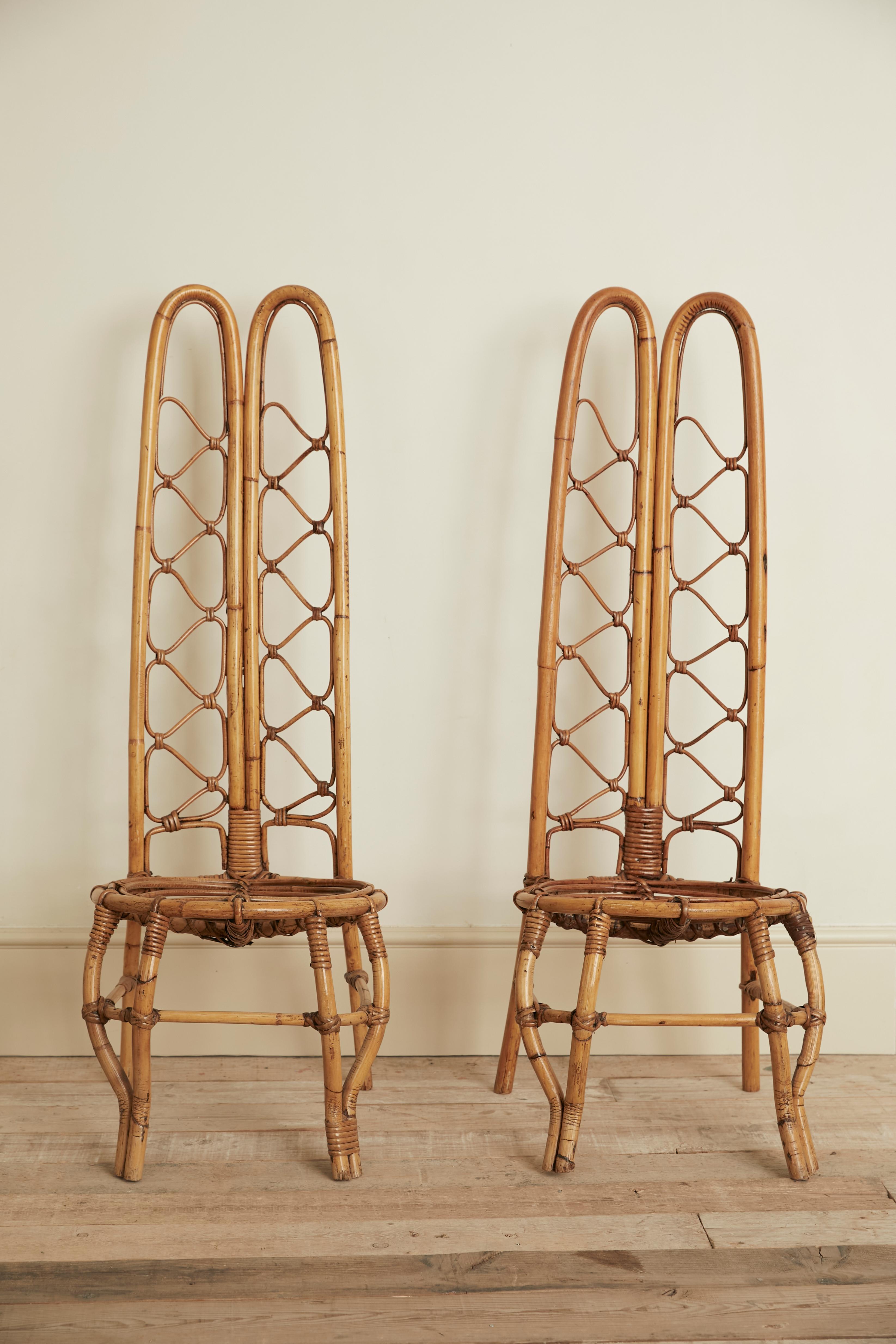 Bamboo Riviera chairs from the 60's, Dirk Van Sliedrecht models For Sale 7