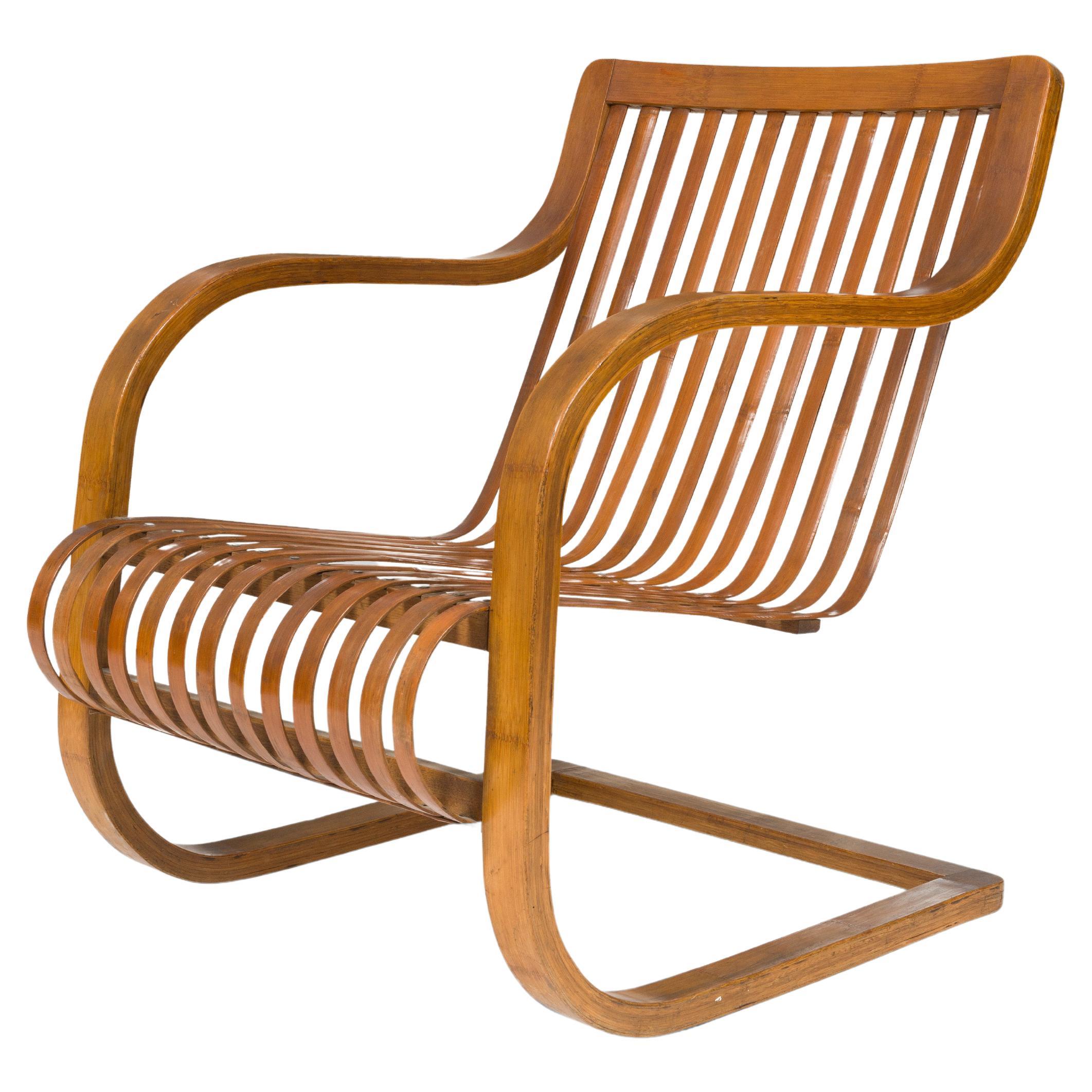 Bamboo Rocking Chair by Ubunji Kidokoro