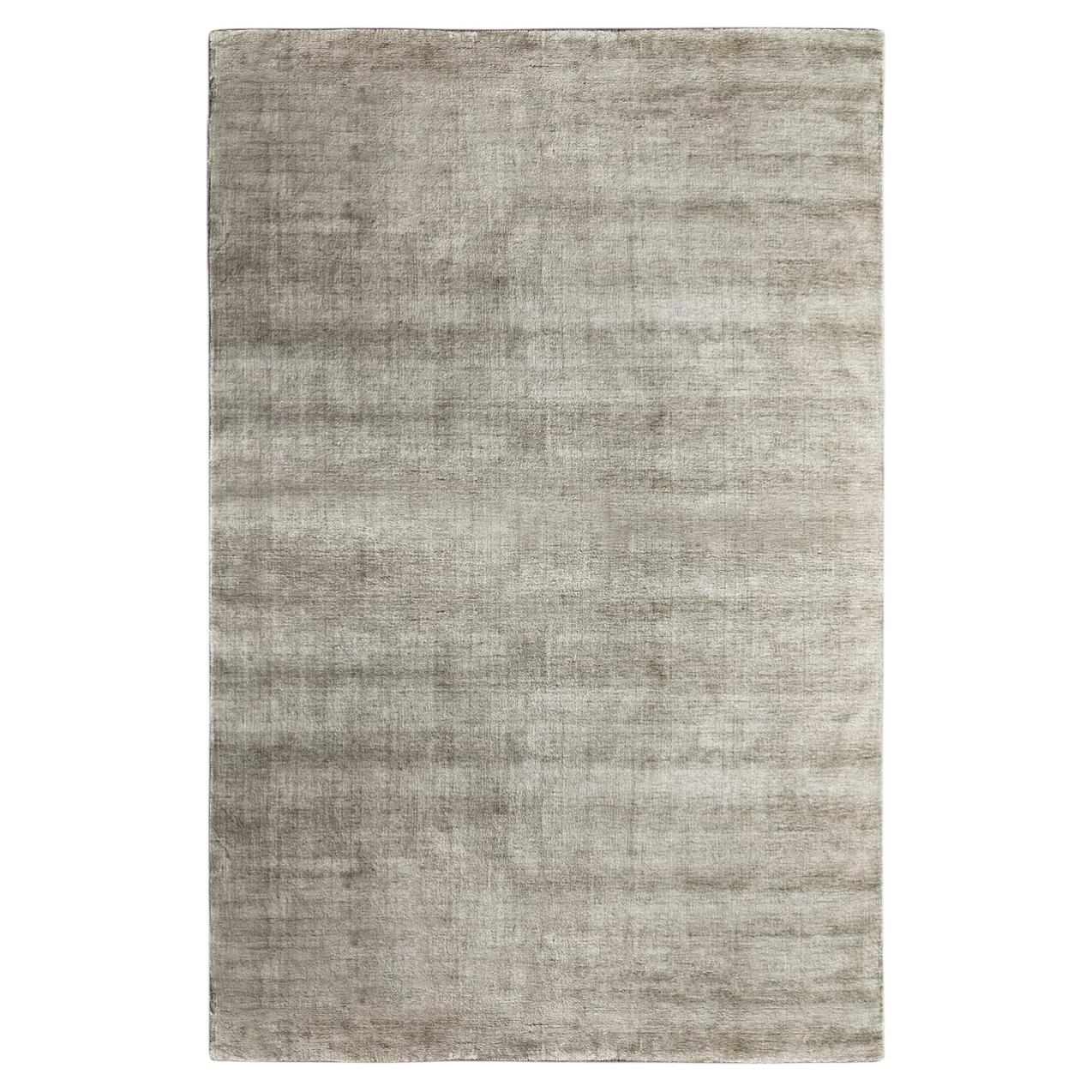 Bamboo Shaded Rectangular Beige Bamboo Silk Rug #1