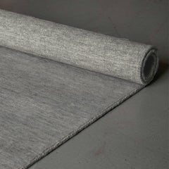 Rechteckiger Teppich aus Bambusseide in Beige mit Bambusmuster #2