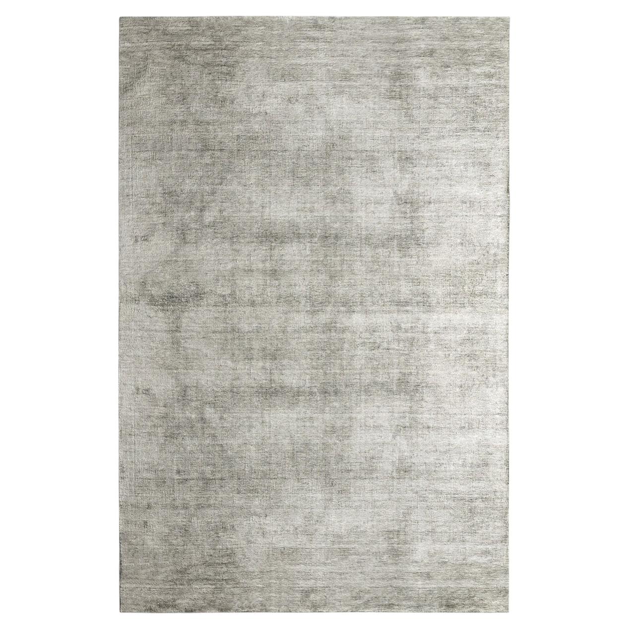 Bamboo Shaded Rectangular Beige Bamboo Silk Rug #2