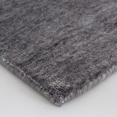 Bamboo Shaded Rectangular Black Bamboo Silk Rug