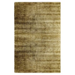 Bamboo Shaded Rectangular Golden Bamboo Silk Rug