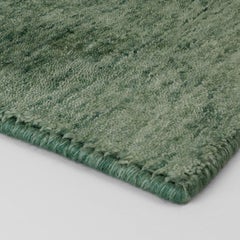 Bamboo Shaded Rectangular Green Bamboo Silk Rug
