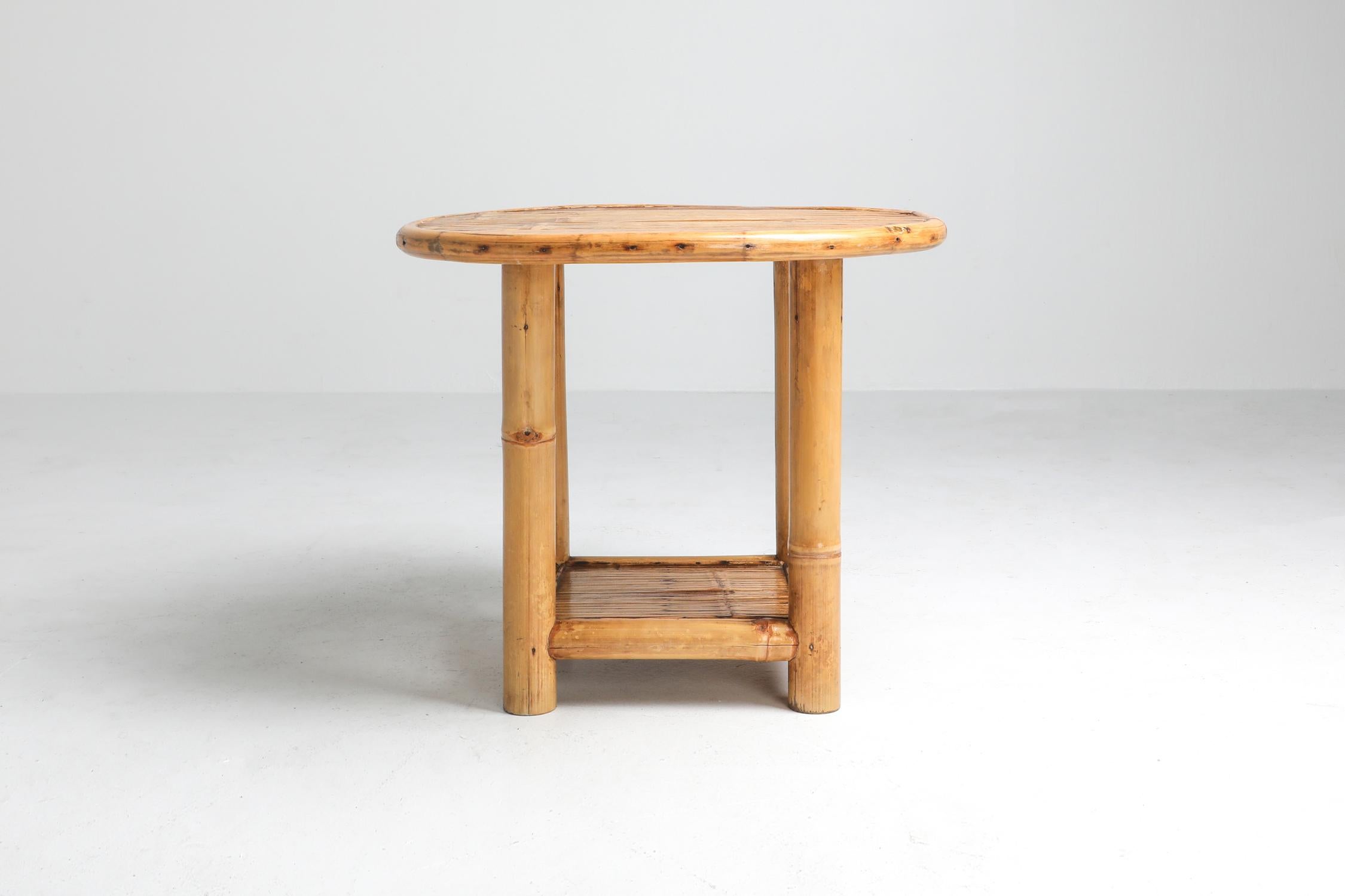 Bamboo Side Table, 1970s 2