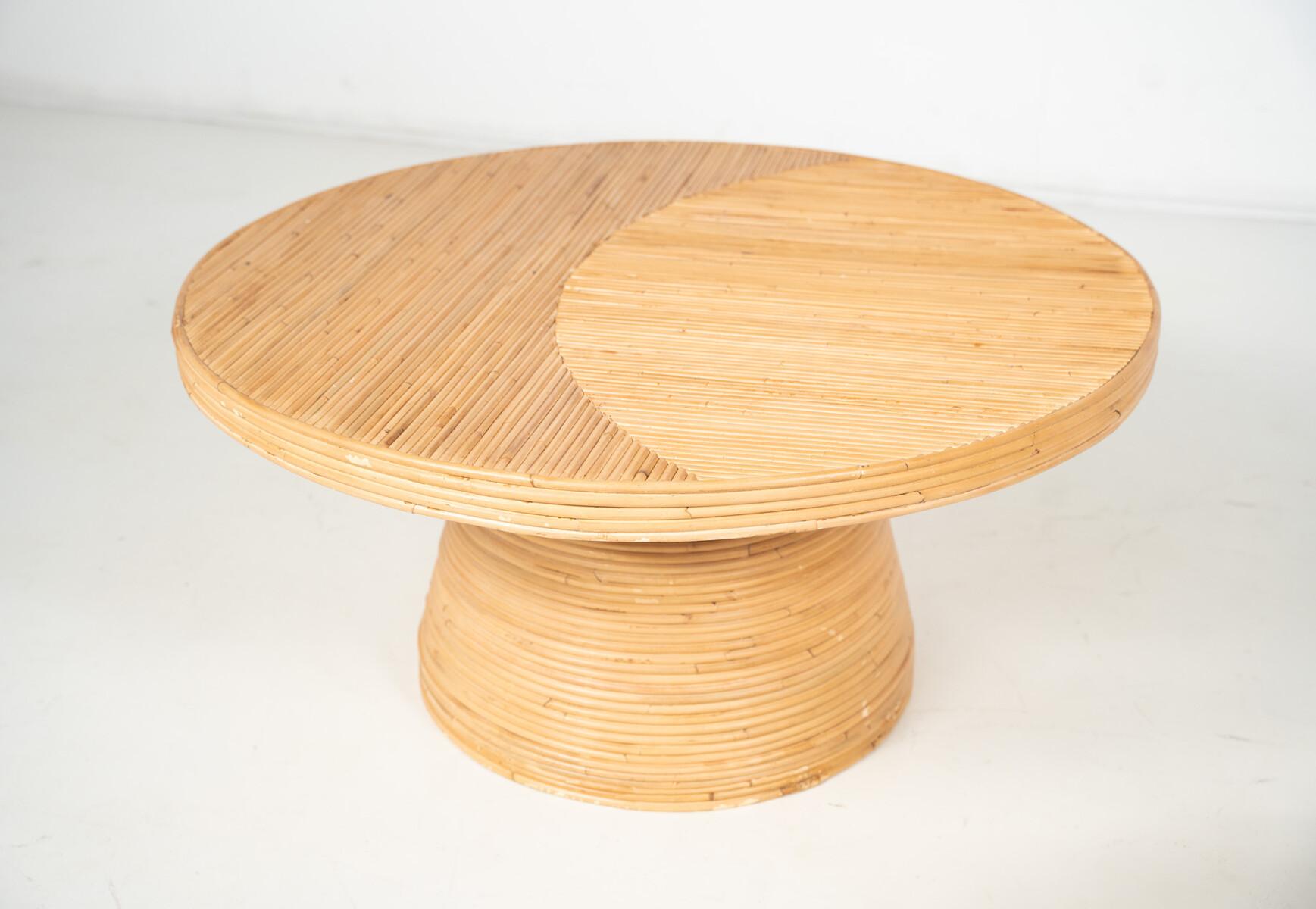 Bamboo Side Table, Italy - 2 Sizes Available For Sale 5