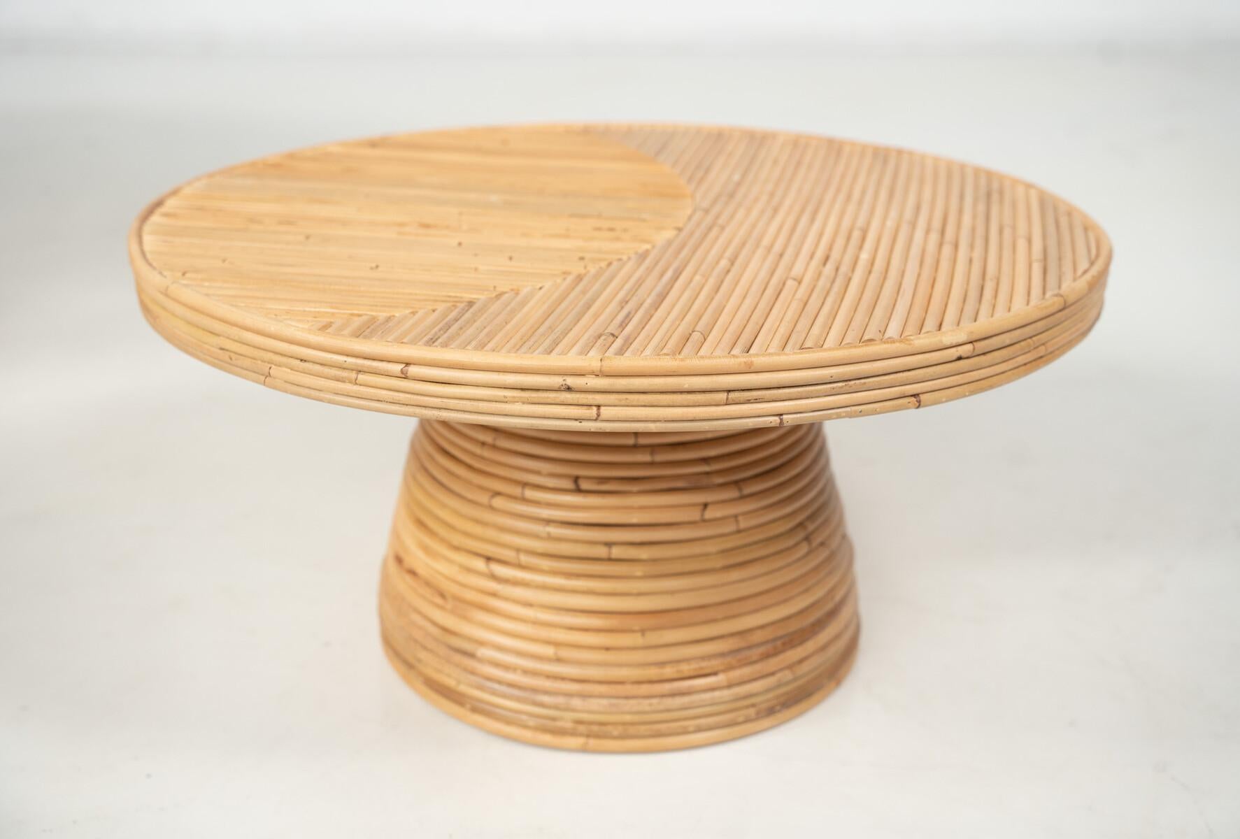 Bamboo Side Table, Italy - 2 Sizes Available For Sale 7