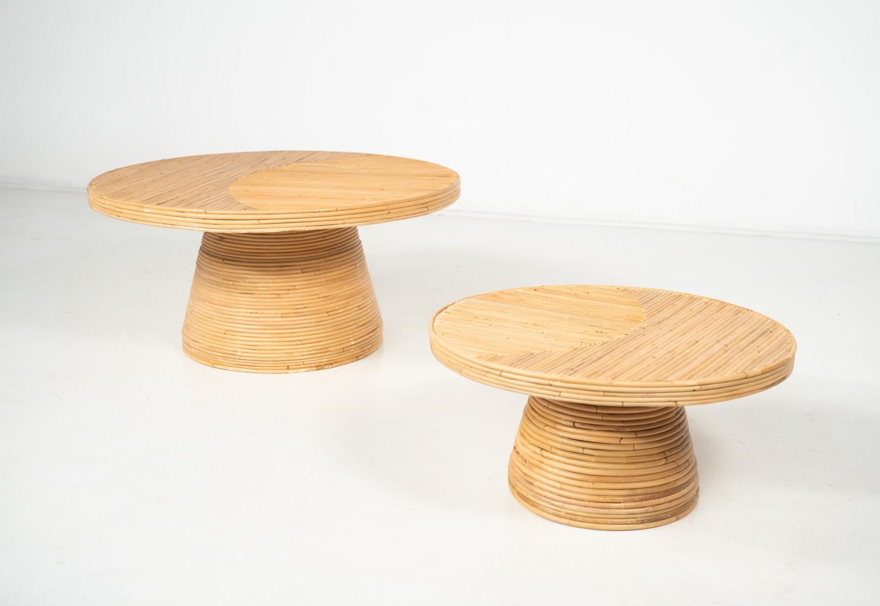 Bamboo Side Table, Italy - 2 Sizes Available For Sale 9