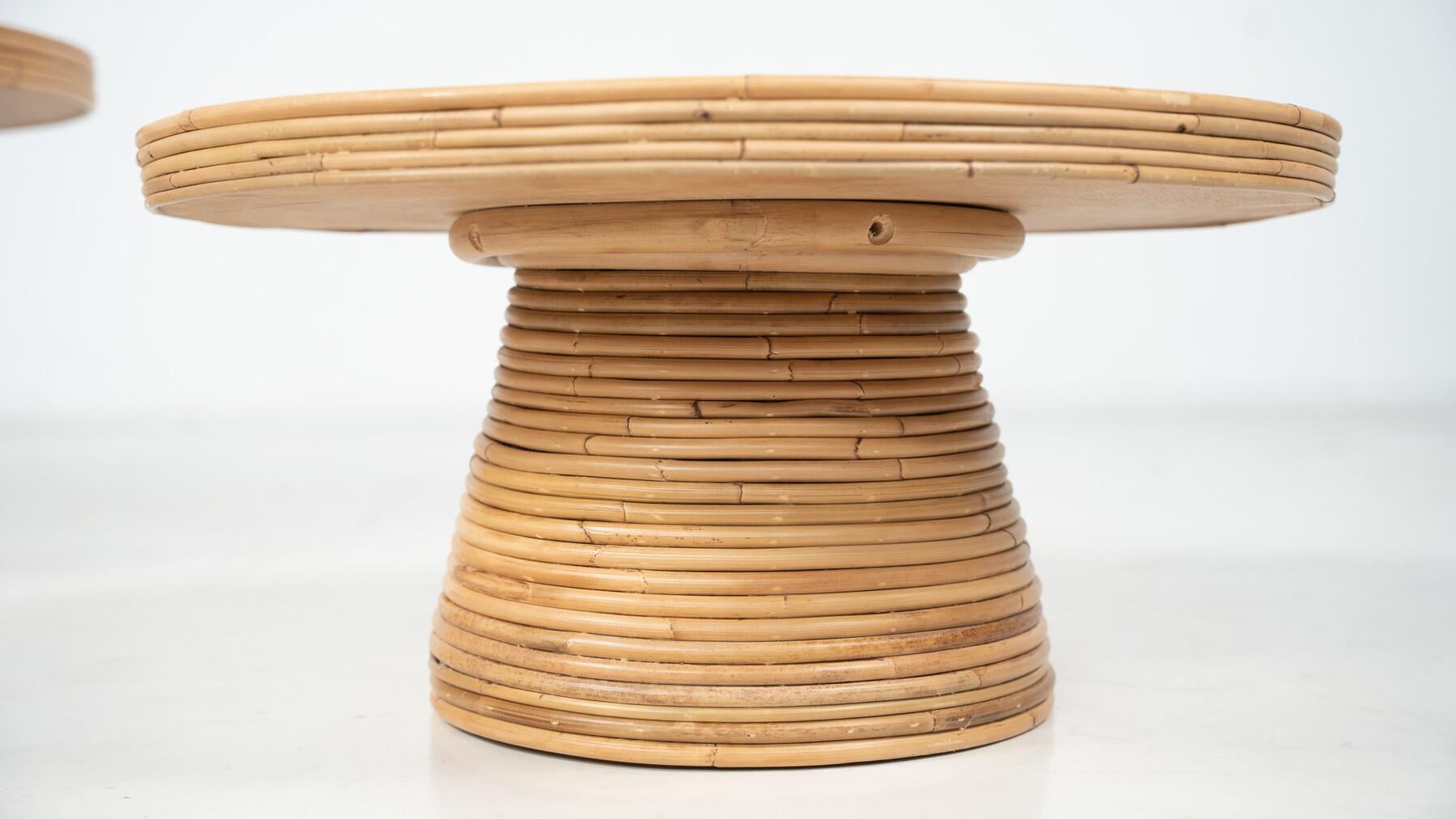 Bamboo Side Table, Italy - 2 Sizes Available For Sale 1