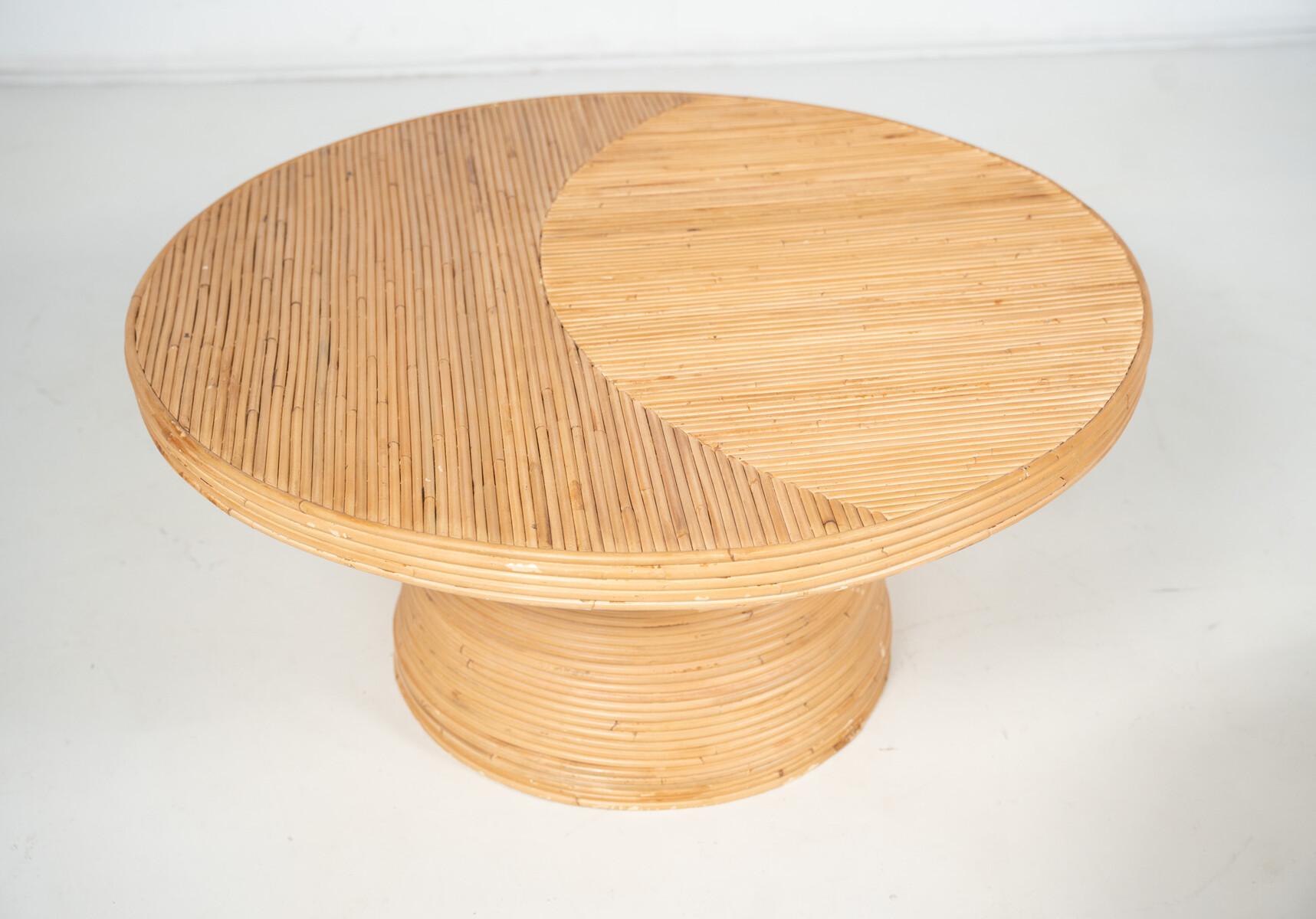 Bamboo Side Table, Italy - 2 Sizes Available For Sale 2
