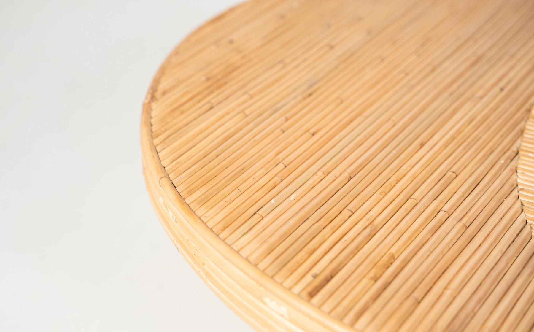 Bamboo Side Table, Italy - 2 Sizes Available For Sale 3