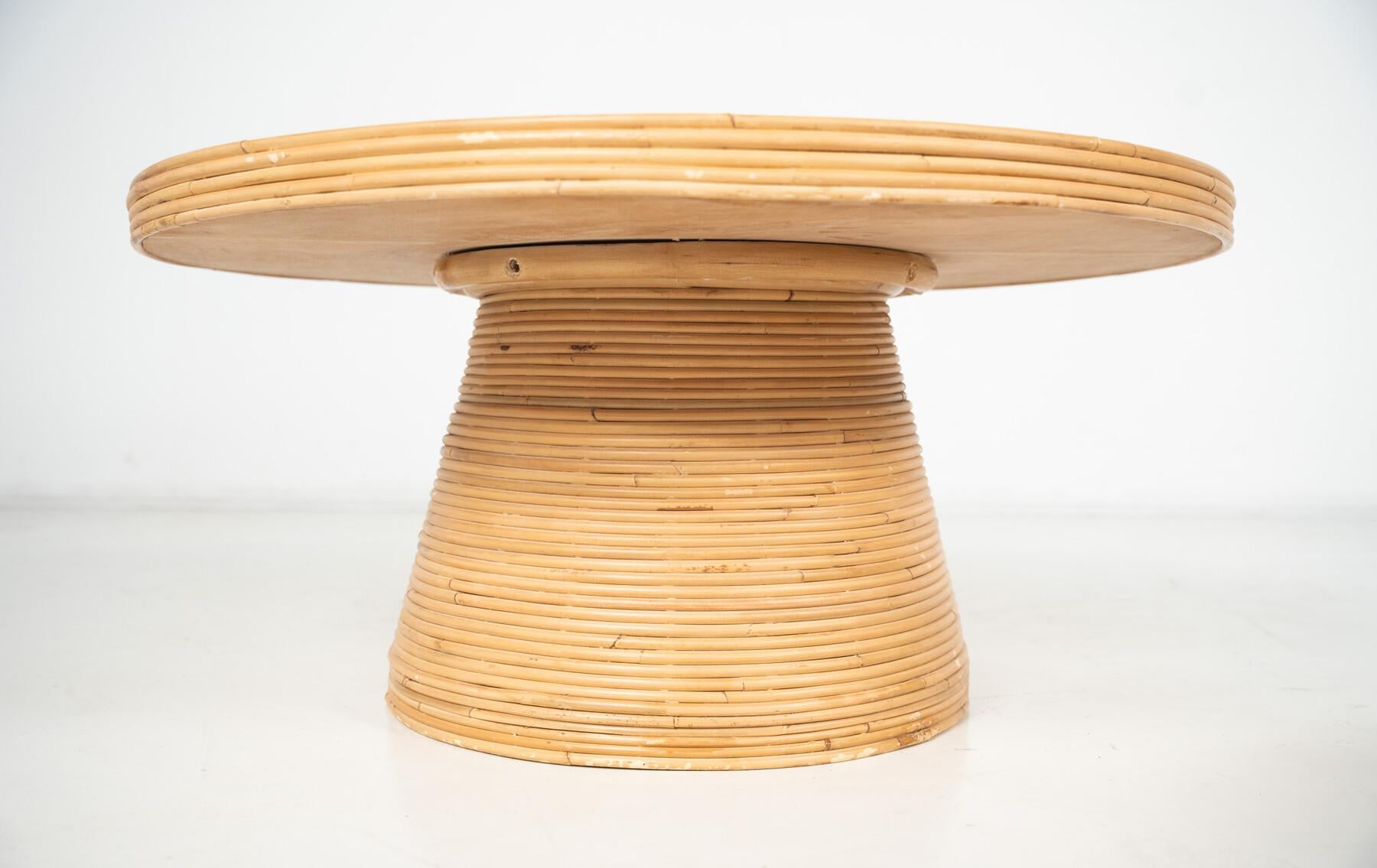 Bamboo Side Table, Italy - 2 Sizes Available For Sale 4