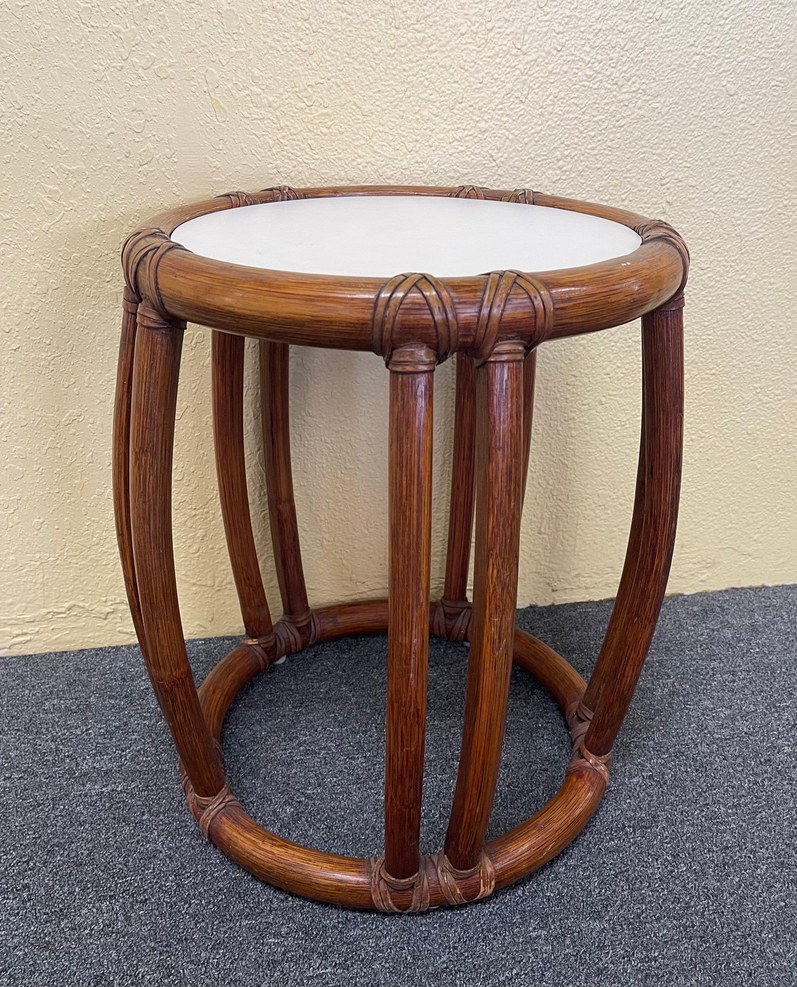 Bamboo Side Tables / Garden Stools by McGuire Furniture Co. of San Francisco 1