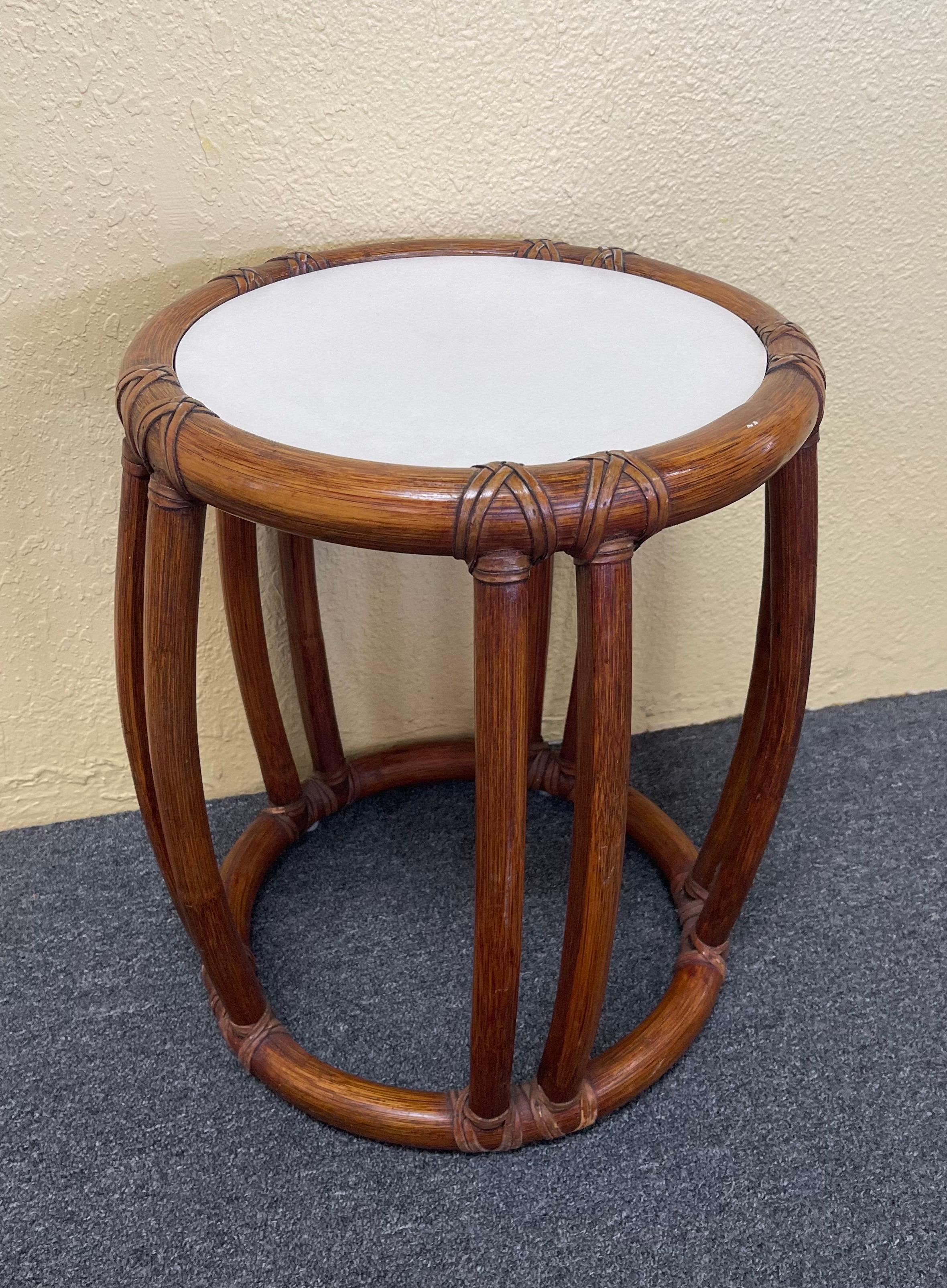 Bamboo Side Tables / Garden Stools by McGuire Furniture Co. of San Francisco 2