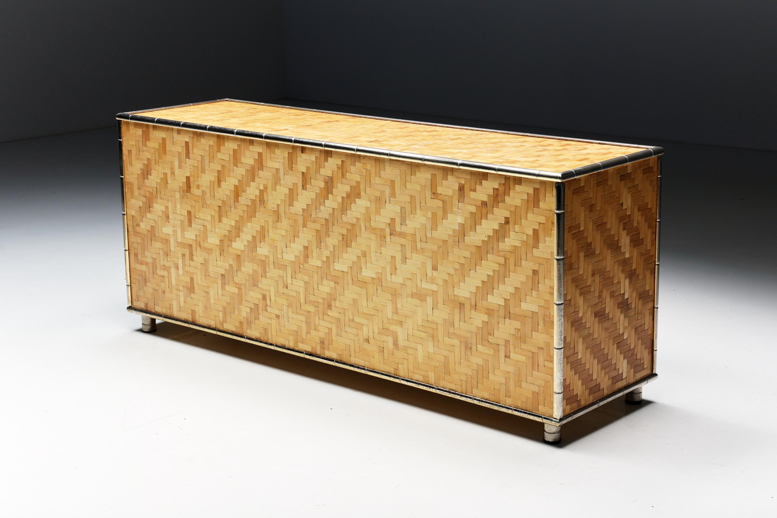 Bamboo Sideboard by Vivai Del Sud, Italy, 1970s 6