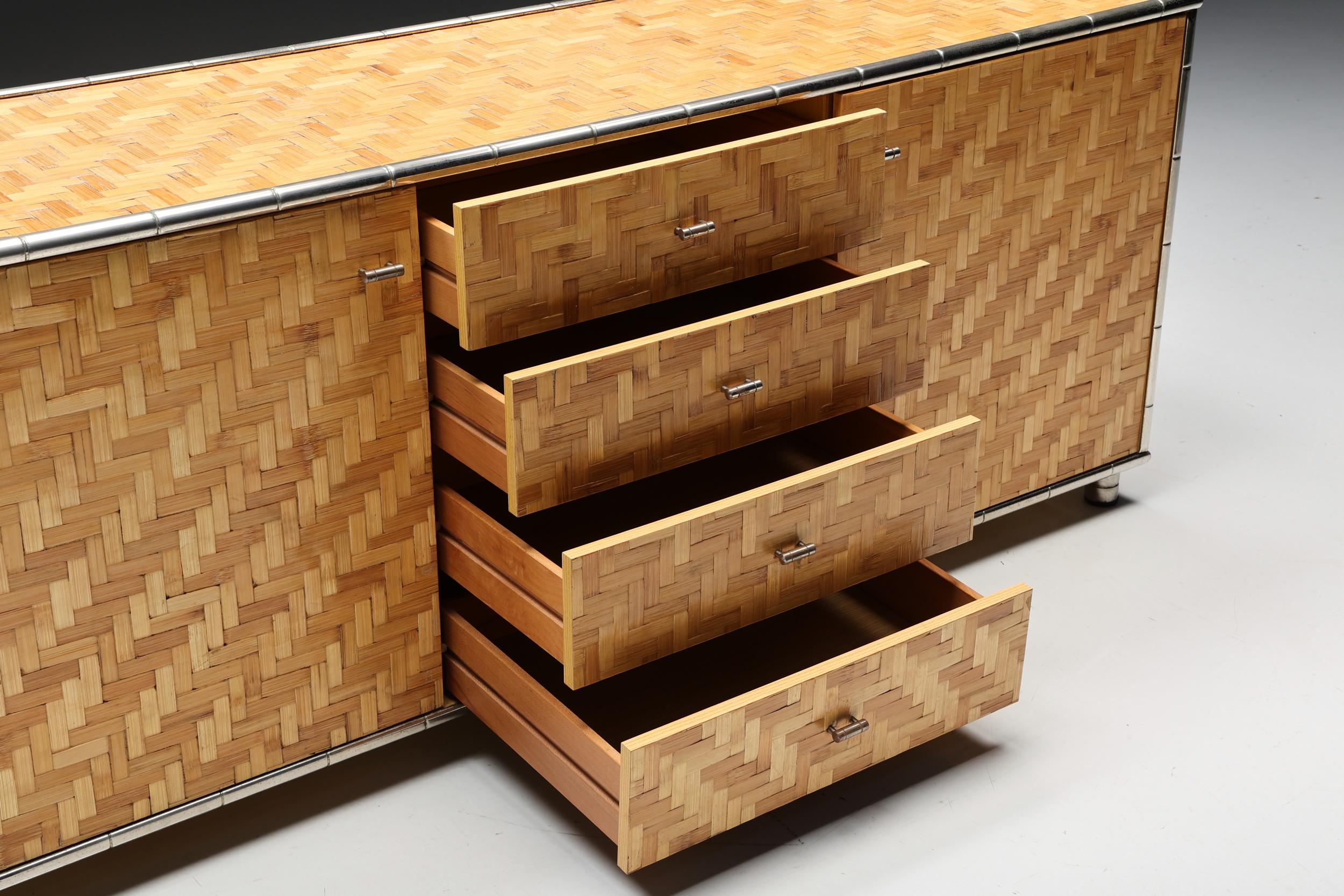 Bamboo Sideboard by Vivai Del Sud, Italy, 1970s 1