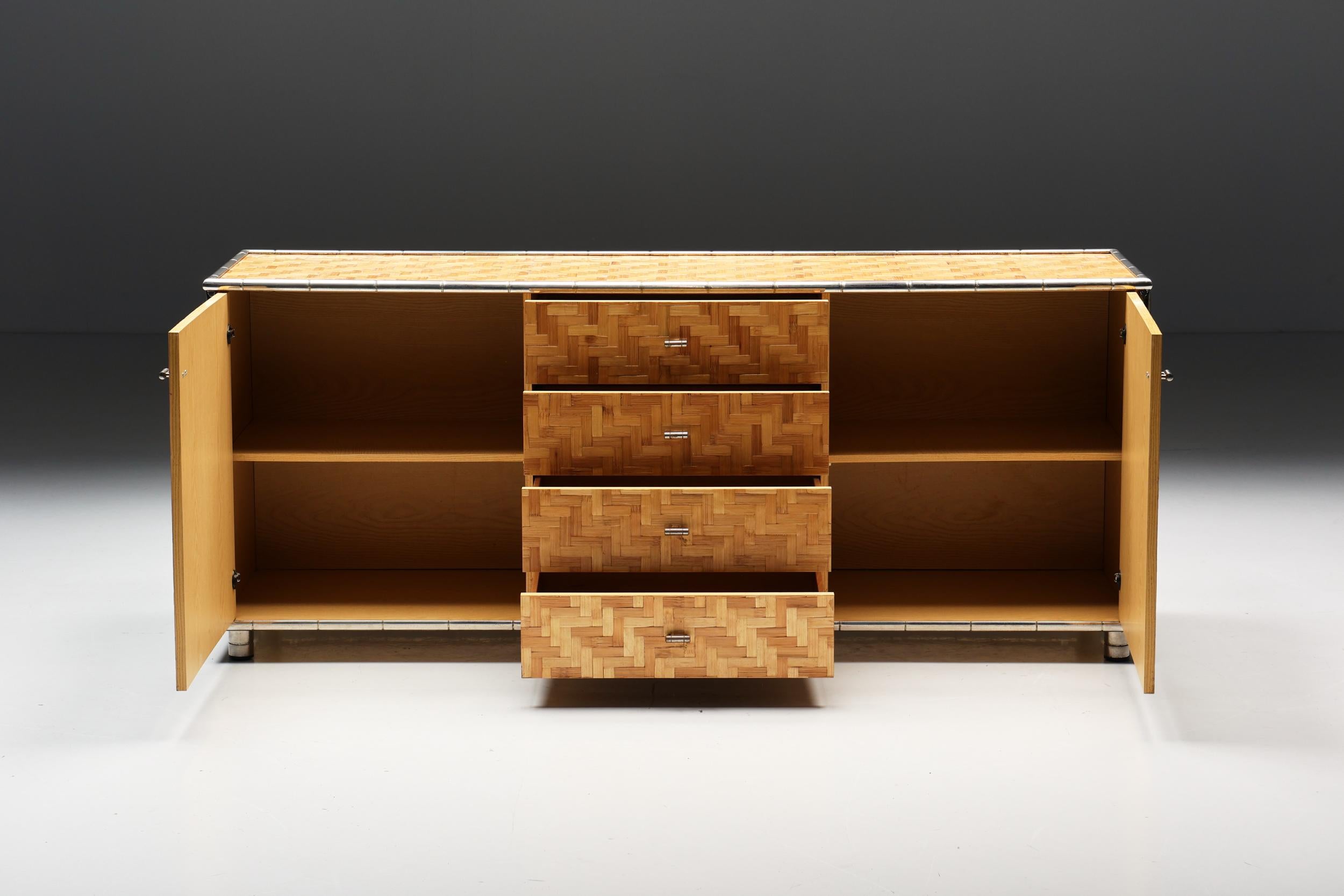 Bamboo Sideboard by Vivai Del Sud, Italy, 1970s 2