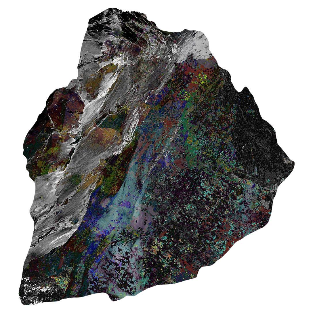 Tapis Celestial Object C-Y21 en soie de bambou par HENZEL STUDIO