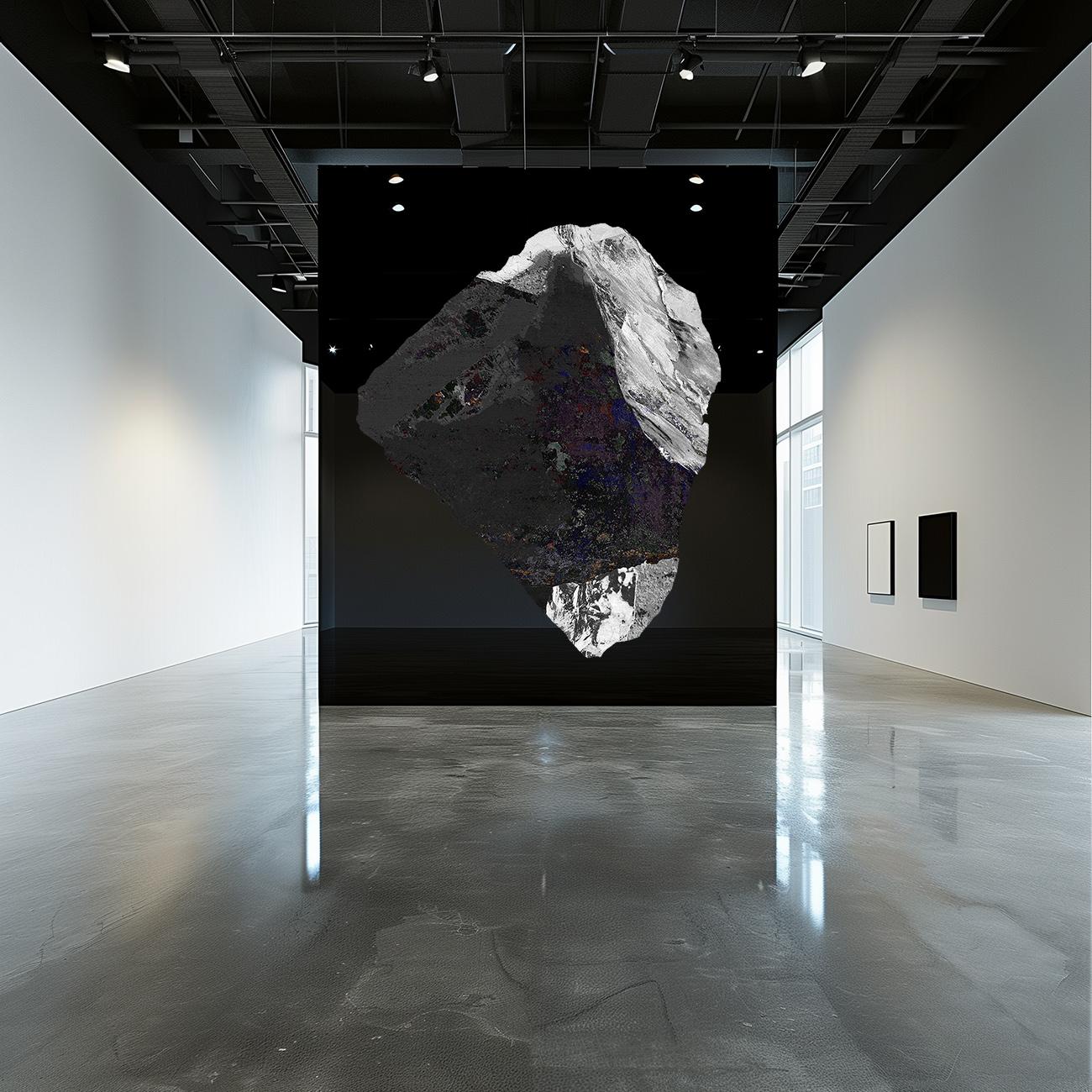 Suédois Tapis Celestial Object K-Y13 en soie de bambou par HENZEL STUDIO en vente
