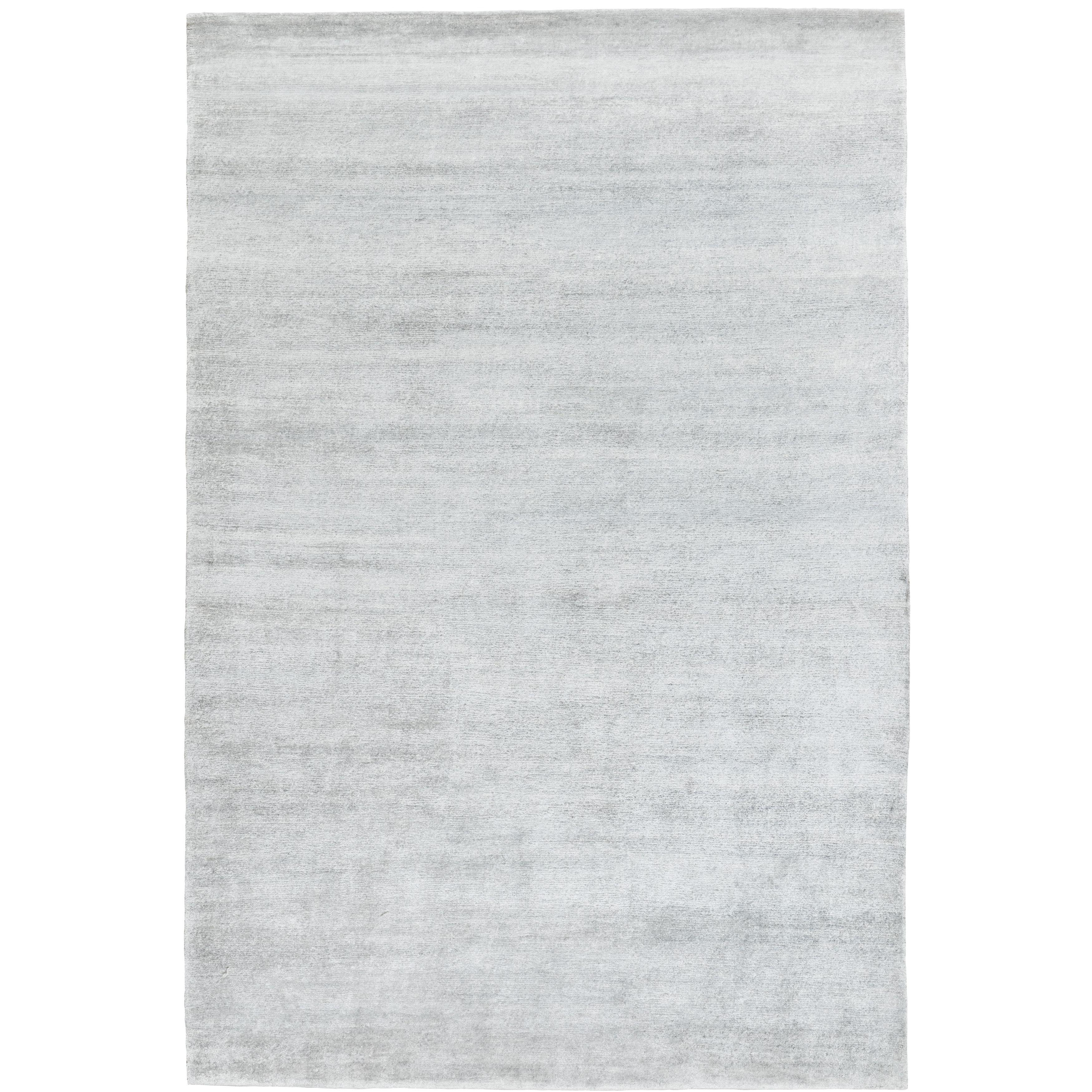 Ikat Bamboo Charcoal HandKnotted 10x8 Rug in Silk by The Rug Company