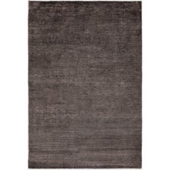 Bamboo Silk Graphite Hand-Knotted 10x8 Rug in Bamboo Silk by The Rug Company