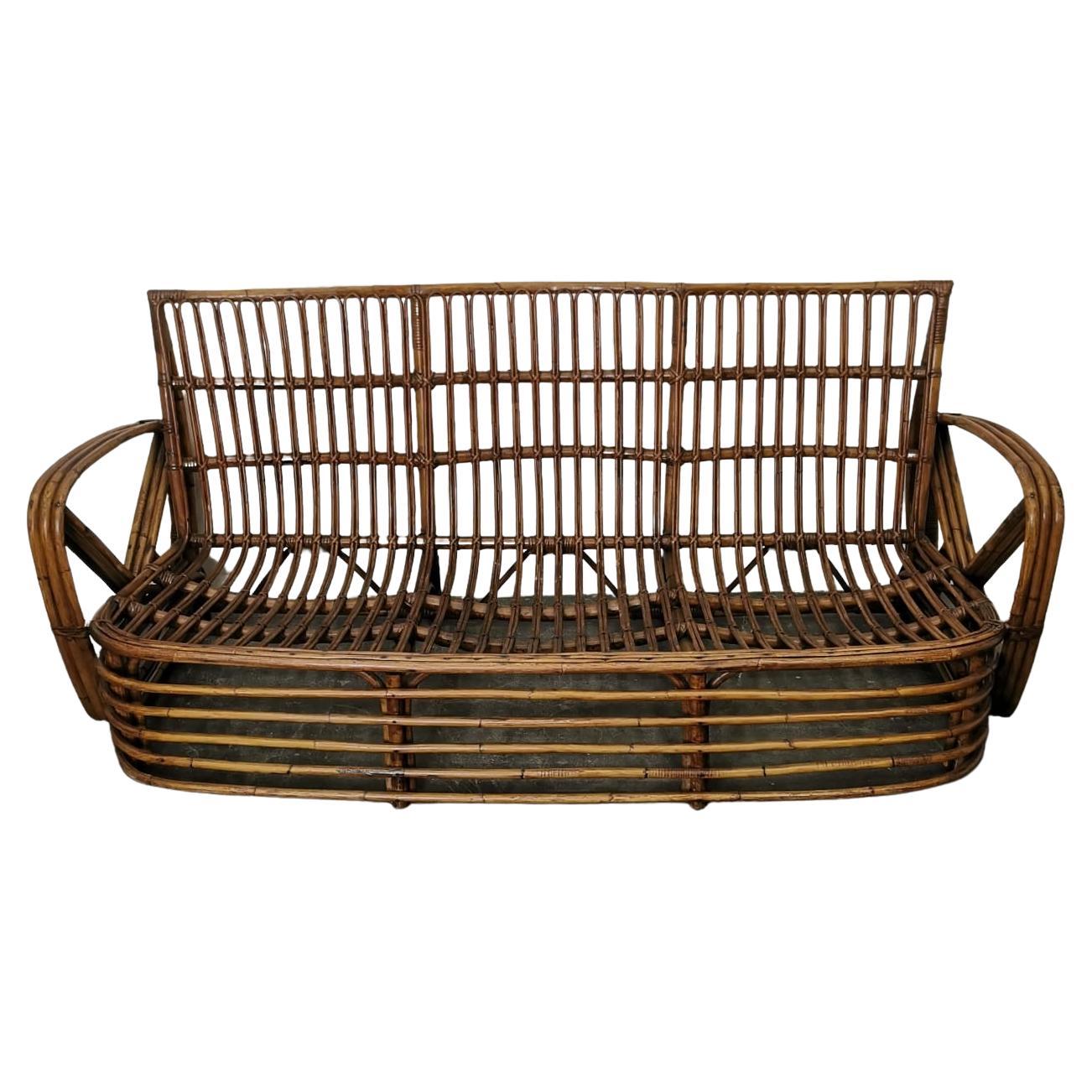 Bamboo Sofa by Paul Frankl