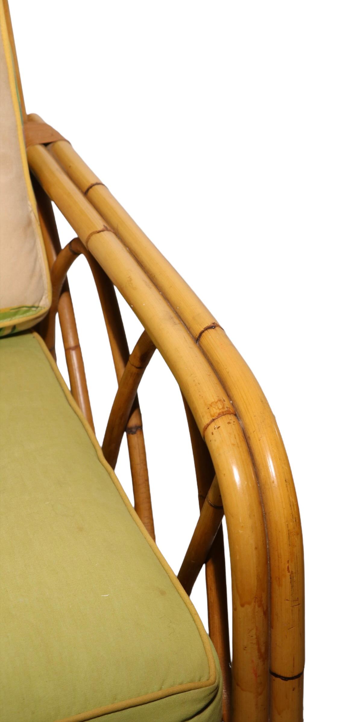vintage bamboo sofa