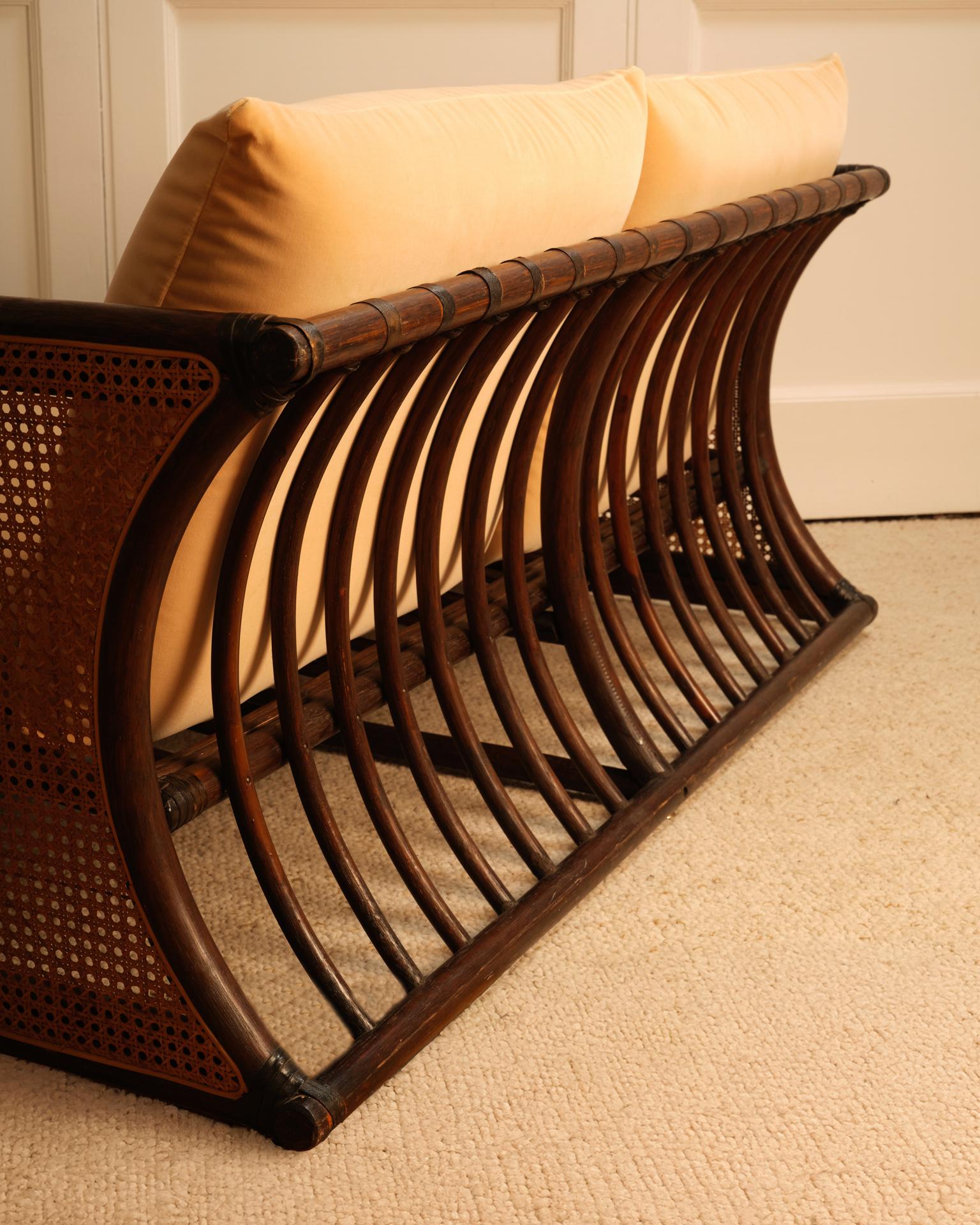 Canapé en bambou - Italie 1970 en vente 2