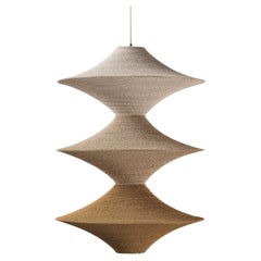 Bamboo Solitaire 03 Pendant Light Ø60cm/ 23.6in., Hand Crocheted in Bamboo Paper