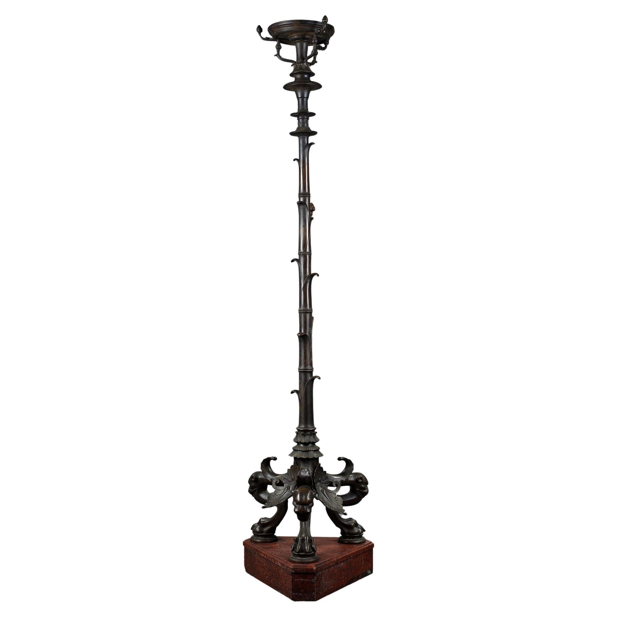 "Bamboo" Stand, Att. to H. Cahieux & F. Barbedienne, France, circa 1855