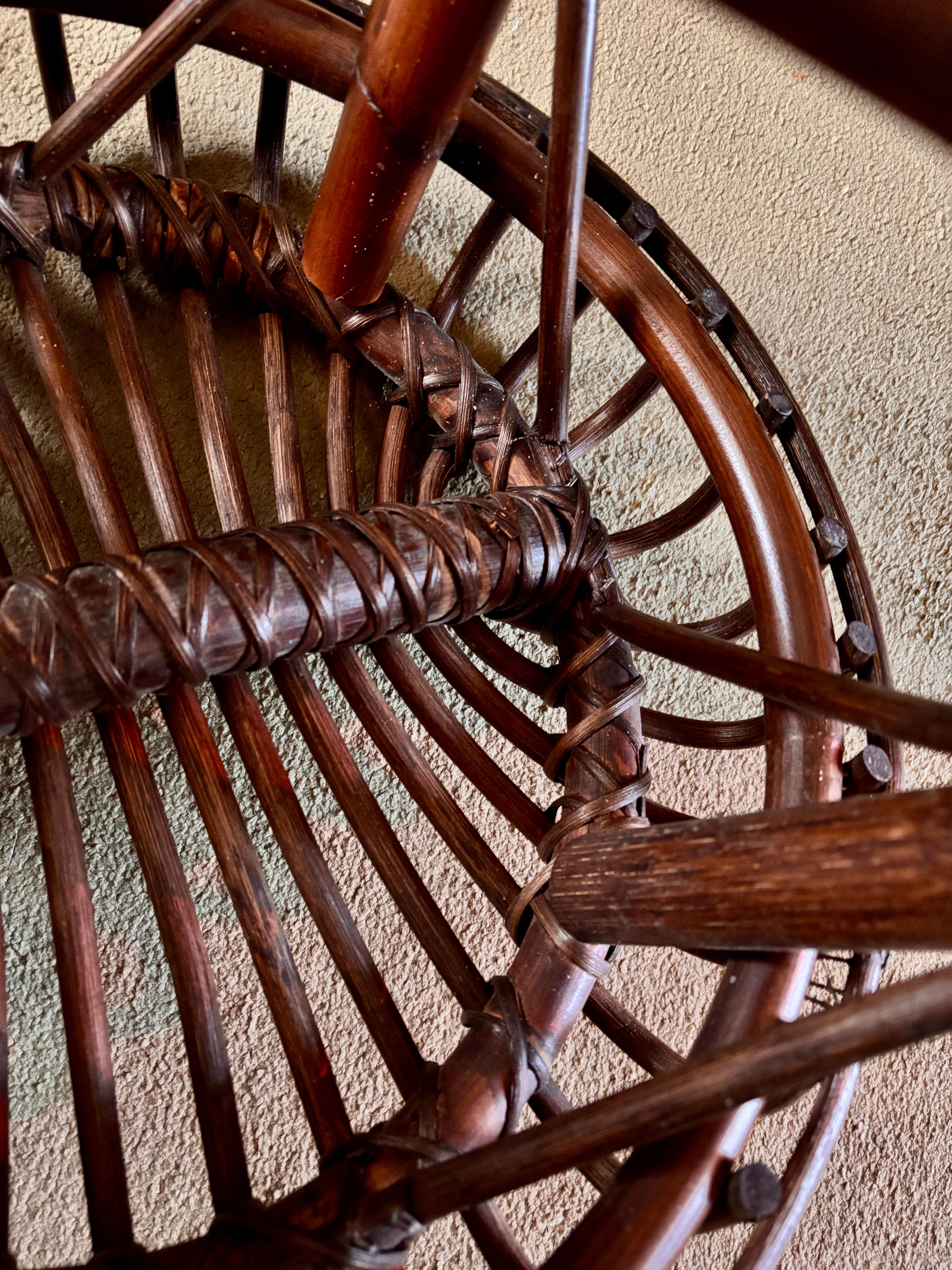 Sgabello in bambù di Franco Albini, Italia, anni '60 in vendita 2