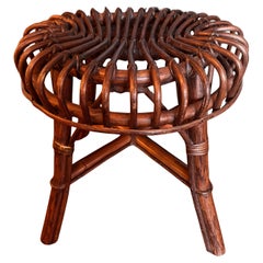 Taburete de bambú de Franco Albini, Italia, años 60