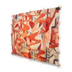 Cometa "Puesta de sol de bambú 'Caqui'" de Michael Thompson