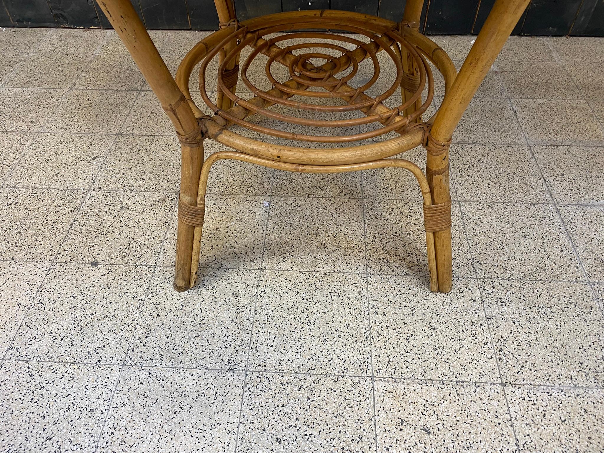 Bamboo Table, circa 1960-1970 In Good Condition For Sale In Saint-Ouen, FR