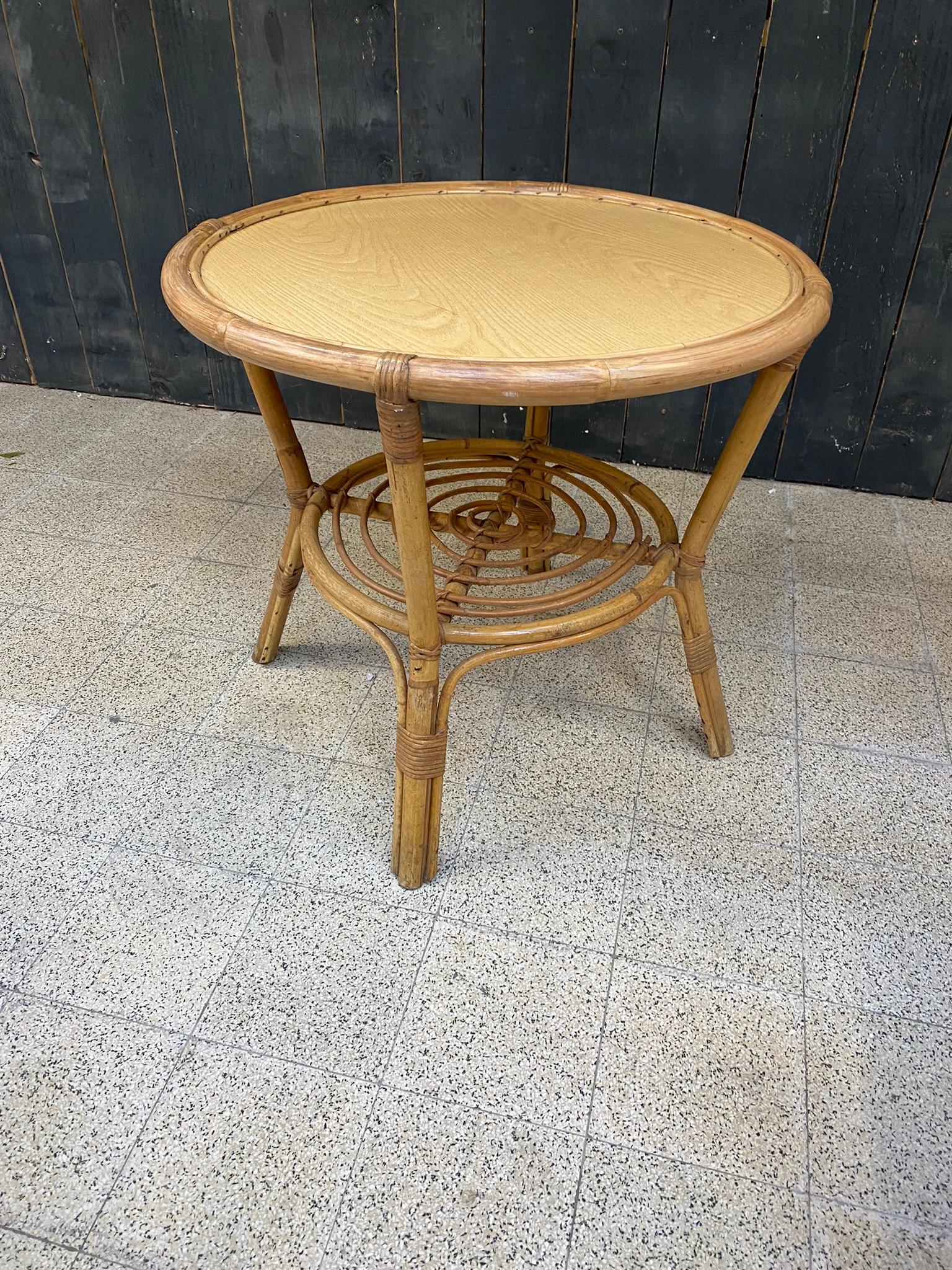 Mid-20th Century Bamboo Table, circa 1960-1970 For Sale