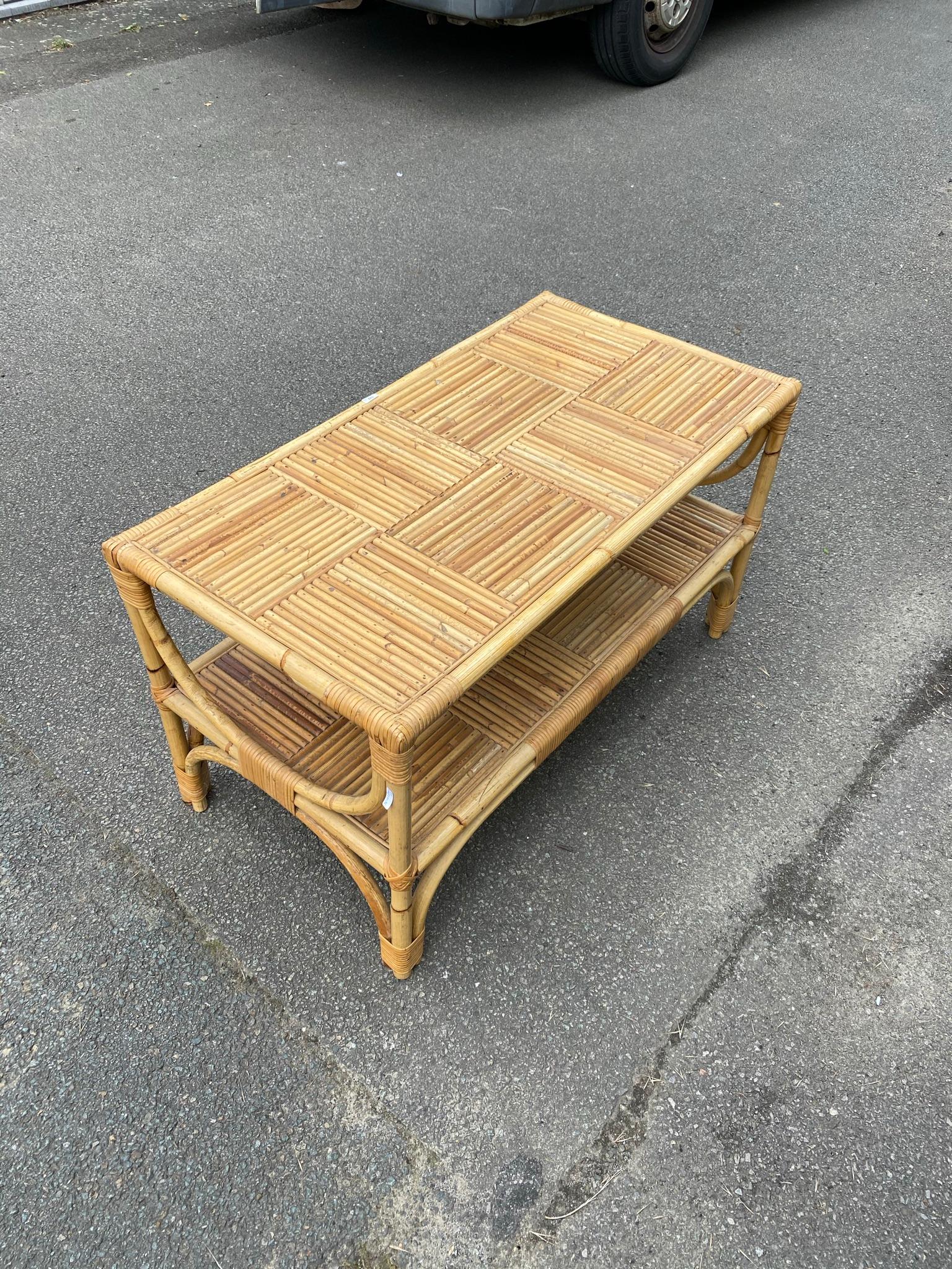 Bamboo Table, circa 1960-1970 For Sale 3