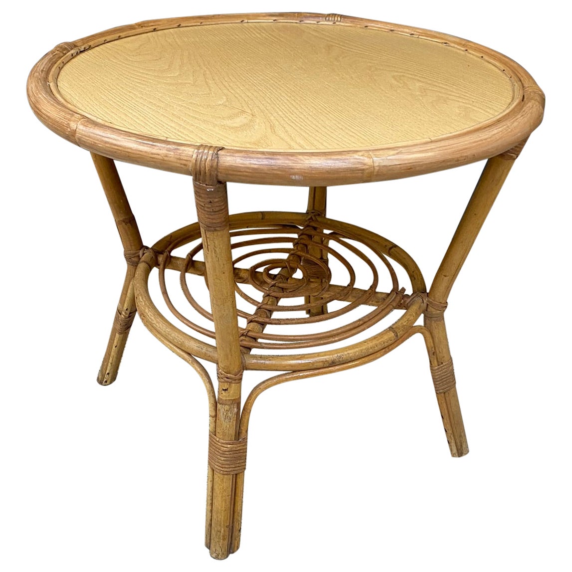 Tavolo in bambù, 1960-1970 circa