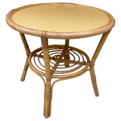 Tavolo in bambù, 1960-1970 circa