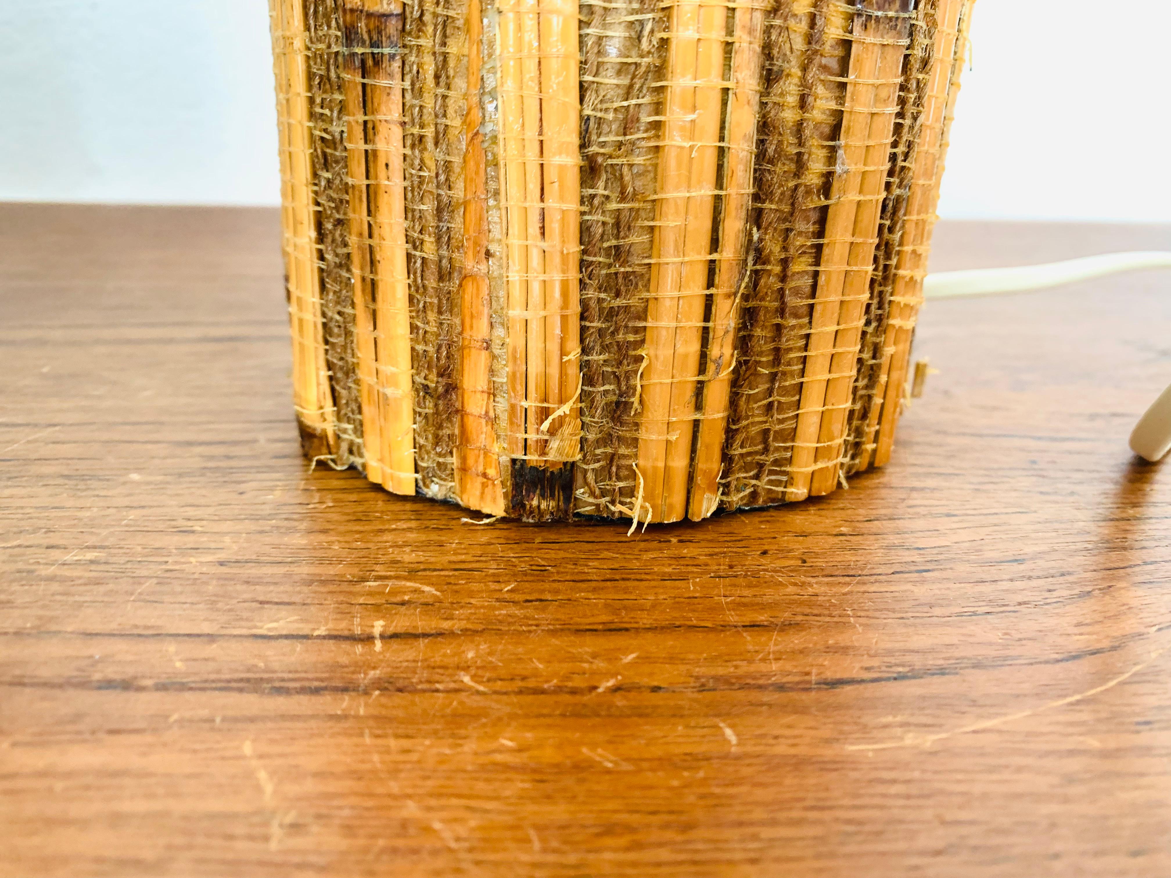 Bamboo Table Lamp For Sale 9