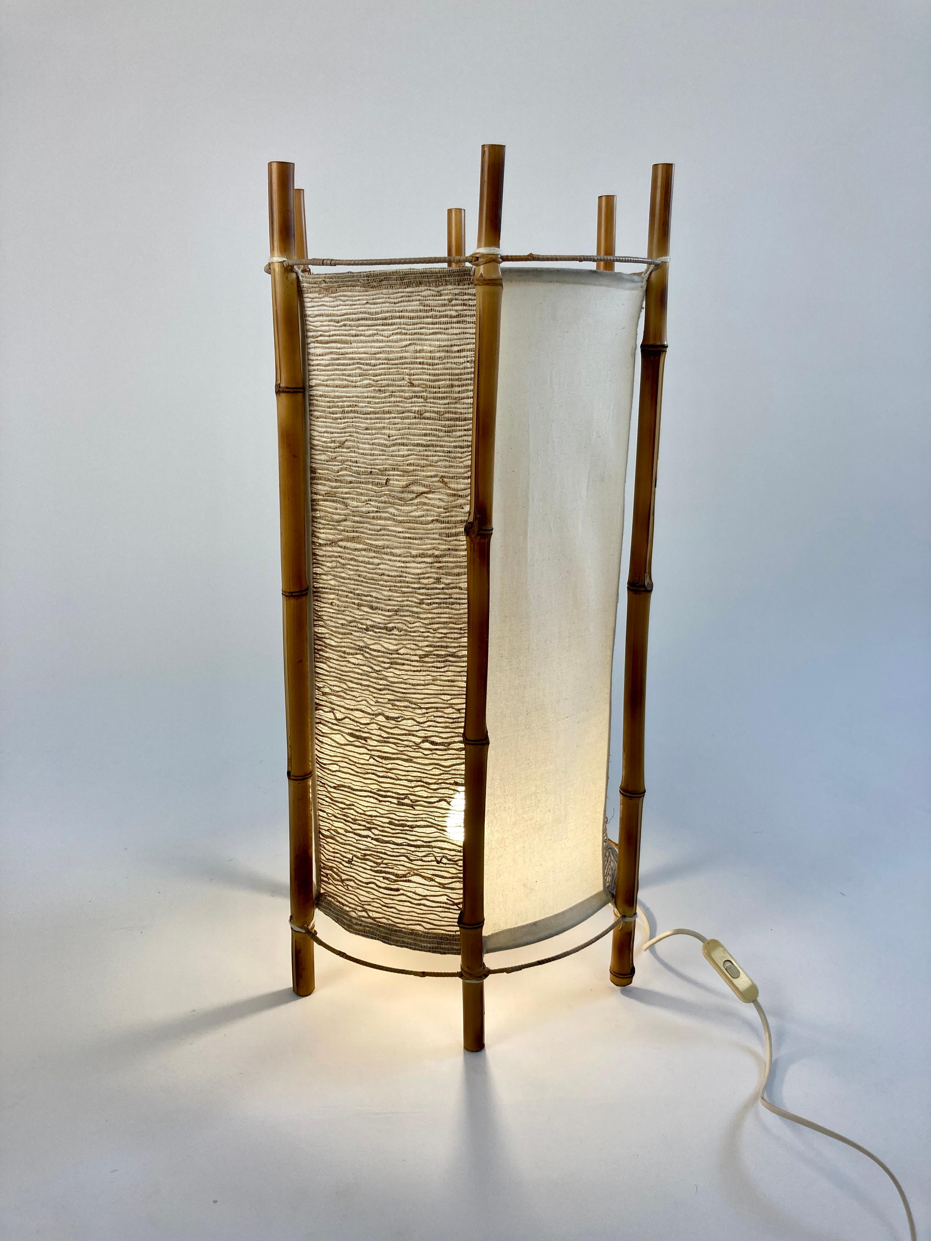 Bamboo Table Lamp, France, 1960s 8